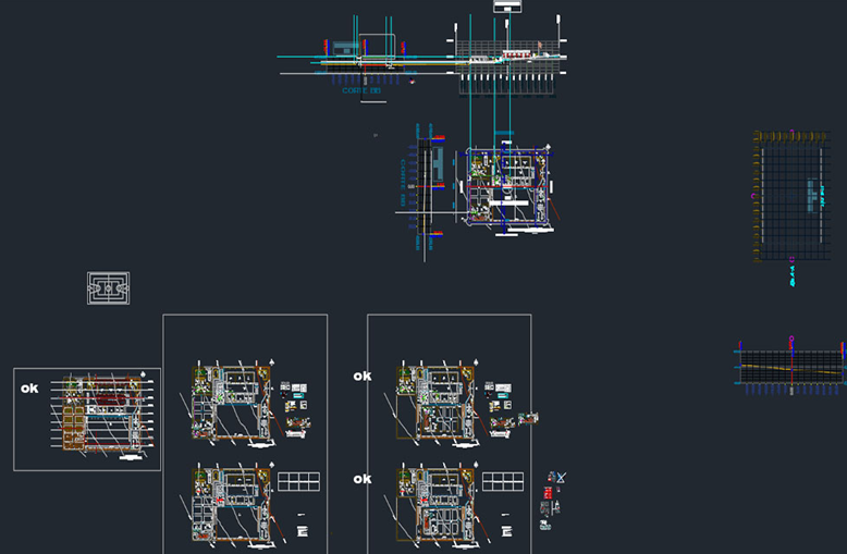 دانلود فایل اتوکد جزئیات ساختمان با سیستم حرارتی خورشیدی DWG | Solar Thermal Building DWG Details برای AutoCAD